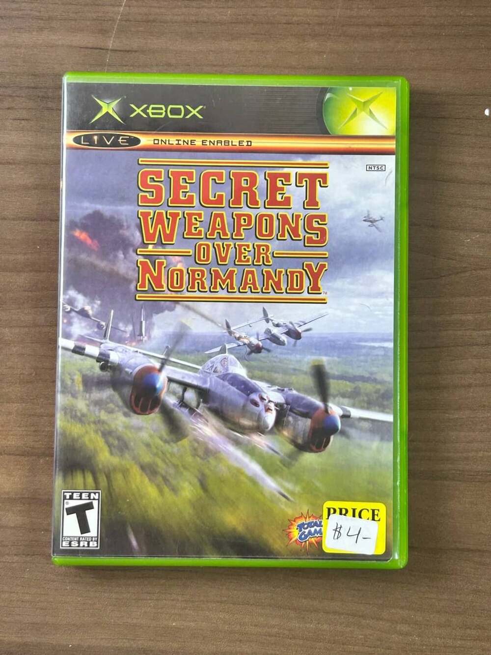 Secret Weapons Over Normandy Microsoft Xbox 2003 NTSC Disc & Case No Manual